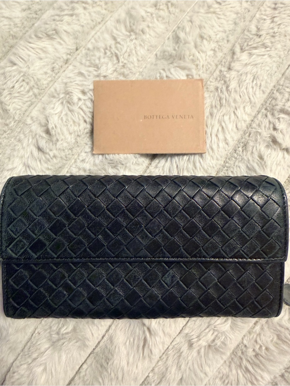 Bottega Veneta Black Intrecciato Woven Leather Wallet - Picture 9 of 11